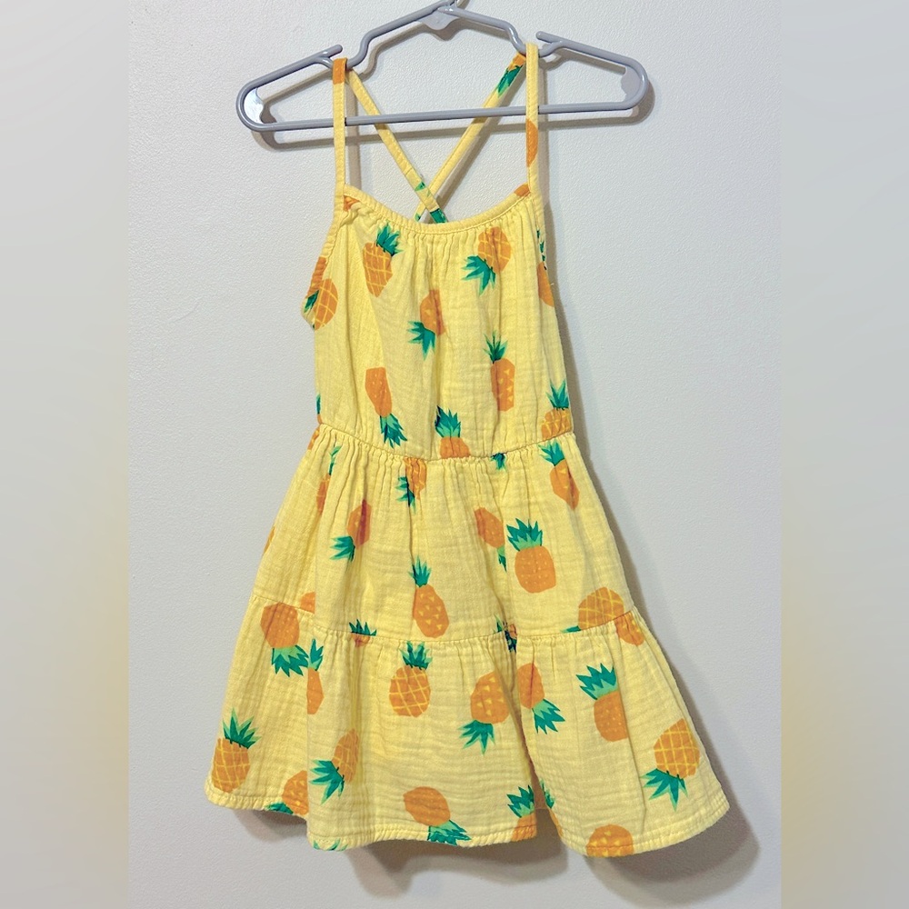 Cat & Jack Yellow Green Sundress Spaghetti Strap Casual